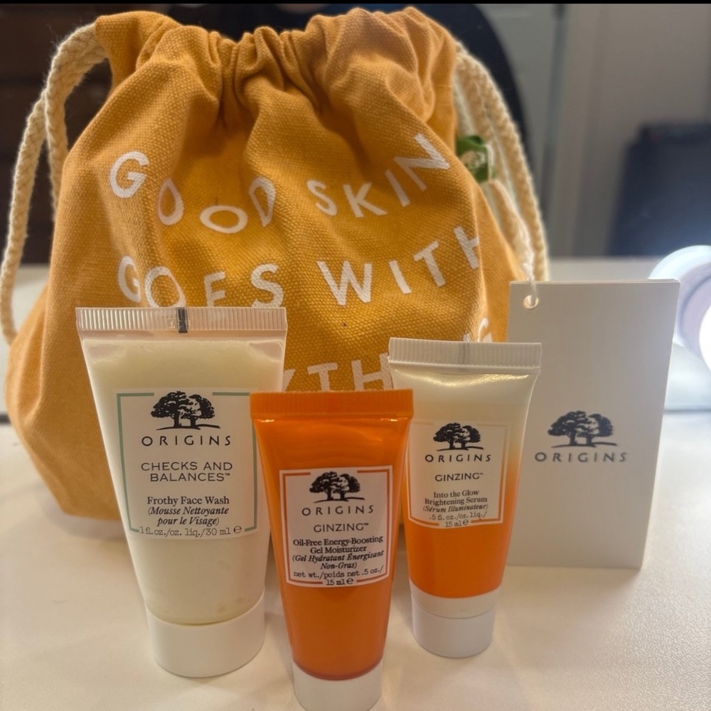 Origins Skincare Trio with Drawstring Bag